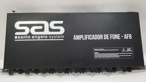 Amplificador Santo Angelo P/ 8 Fones Af8 Mono Power Play