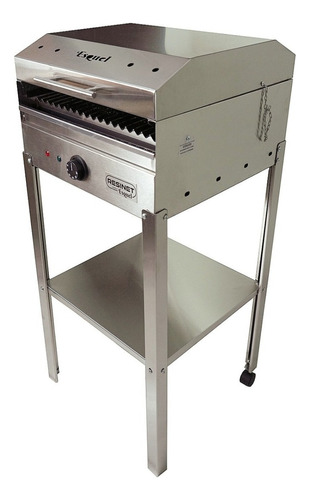 Parrilla Electrica  Esquel Acero Inox. Con Base Y Funda