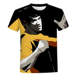 Camiseta Casual Hombre Estampado 3d Bruce Lee