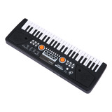 Piano Electrónico De Órgano Usb. Instrumento Negro Con