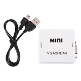 Adaptador Mini Vga A Hdmi Converter 1080p Vga2hdmi Para Pc