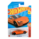 Hotwheels Tesla Roadster #249 2023 Naranja