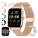 Relogio Smartwatch Feminino Pulseira Metal Luxo + Brinde Nf