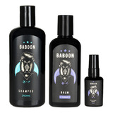 Kit Barba Baboon Shampoo + Balm De Barba + Óleo Para Barba