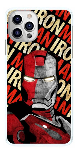 Capinha Iron Man Homem De Ferro Escritas Fundo Capa