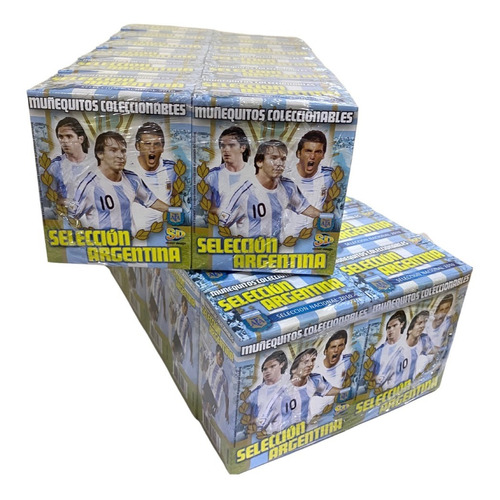 Colección Completa 24 Muñequitos Selección Argentina C/base