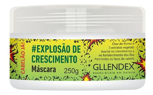 Mascara Capilar Explosión De Crecimiento X250gr Gllendex