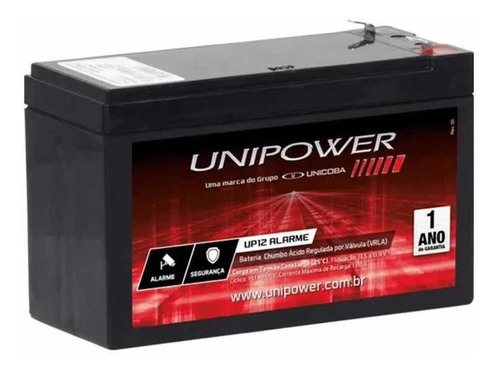 Bateria Selada 12v Unicoba Alarme Cerca Elétrica Cftv Câmera