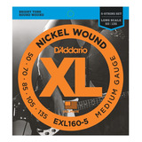 Cuerdas Daddario Bajo 5cds Exl-160-5 