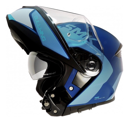 Casco Smk Rebatible Doble Visor Golwuing Motoscba