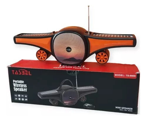 Parlante Solar Bluetooth Ts-866s Jet Airplane Inalámbrico