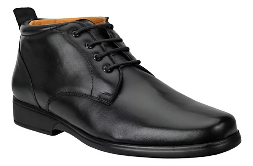Zapato De Caballero Kompressor De Piel Tipo Bota Oficina