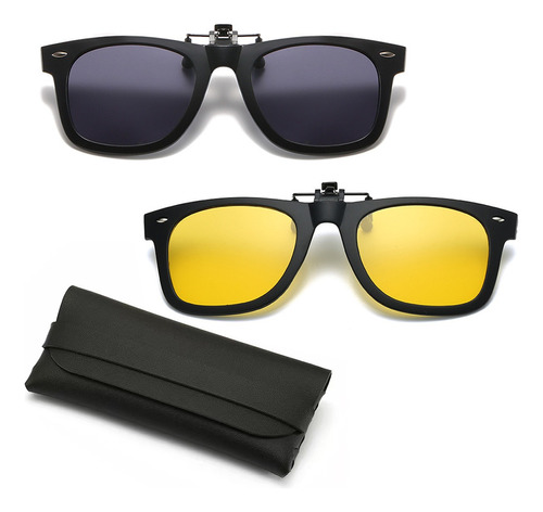 Gafas De Sol Polarizadas  Clip On Uv400 Lente De Moda Hombre