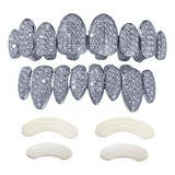 Grills Para Dientes - Chapado En Oro De 18 Quilates Iced Out