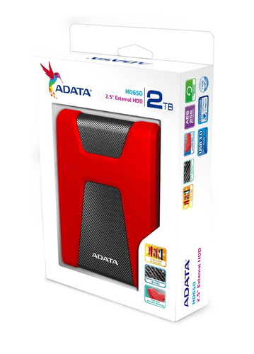 Disco Duro Externo Adata Hd650 2tb Portatil Antigolpes