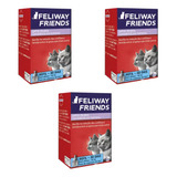 3unid Feliway Friends Refil 48ml Adaptação Gatos Ceva