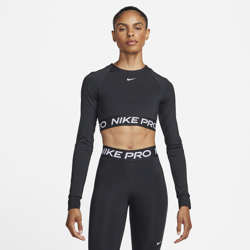 Polera Nike Pro 365 Mujer Negro