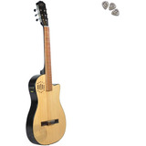 Guitarra Electro Criolla Clasica Tipo Godin Funda Ecu Pua