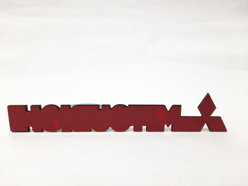 Emblema Mitsubishi Signo Con Logo ( Adhesivo 3m )  Foto 3