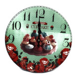 Reloj De Pared  30cm Cupcake- Sheshu Home