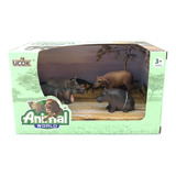 Animales De La Selva Pack X4 Animalito 6cm Pce 99704 Bigshop