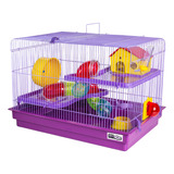  Gaiola 2 Andares Hamster Casinha Big Luxuosa Com Labirinto 