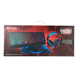 Kit Gamer Teclado Mouse Auricular Pad Combo 4en1 Noga Nkb405