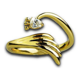 Anillos Compromiso Oro 18k Regalo Dama Mujer Real Ave Fino.