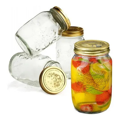 6 Frascos De Vidrio Herméticos Para Conservas 1l Bormioli | Meses sin interés