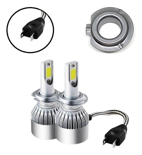 Kit Lâmpada Led V10 Farol Baixo Milha Sandero 2018 2019 2020