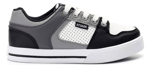 Zapatillas Atomik Niños Kids Rails Negro Gris