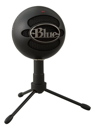 Microfone Condensador Usb Blue Snowball Ice Preto