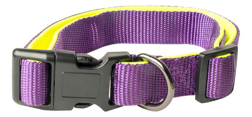 Collar Perro Mediano Acolchado Premium Rascals Tamaño Del Collar M Nombre Del Diseño Neoprene - Sbr Color Violeta