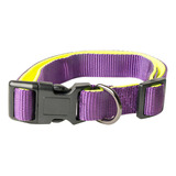 Collar Perro Mediano Acolchado Premium Rascals Tamaño Del Collar M Nombre Del Diseño Neoprene - Sbr Color Violeta