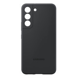 Funda Original De Silicona Para Samsung Galaxy S22 Negro