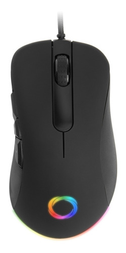 Mouse Gaming Nibio Rule Mg1000 16000 Dpi Rgb Color Negro