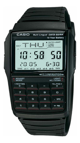 Reloj Casio Dbc32 Digital Negro Calculadora  Hombre Original