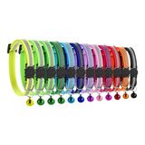 Nuevo Paquete De 12 Collares Reflectantes Para Gatos 19-32cm