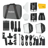 Godox Ml30 Kit De 2 Luces Led De Luz De Video, 37.6w K Temp.