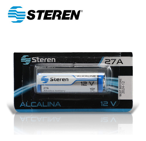 Bateria Alcalina Steren Bat-27a Tipo Cilindro 12 Volts 20mah