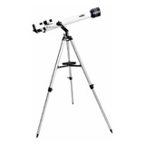 Telescopio Refractor Con Montura Altazimutal Wallis Blanco