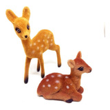 Bambi Ciervo Parado Animales Bosque Topper Cumple Torta X2