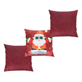 Kit 3 Capas De Almofada De Natal Decoração De Sofá Oferta