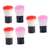 Set De 6 Pinceles Para Uñas Acrílicas Y Maquillaje