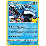 Carta Pokémon Lendária Da Coleção Celebrações Kyogre