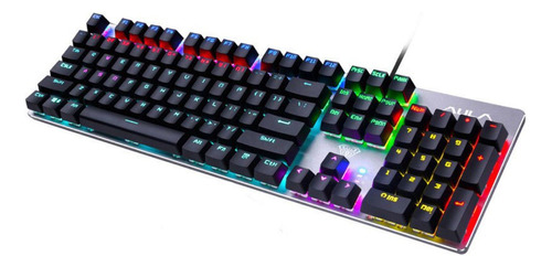 Teclado Mecanico Gamer Rgb Aula S2016 Qwerty Alambrico Switc