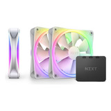 Kit 3 Ventiladores Nzxt F120 Rgb Duo Blanco Rf-d12tf-w1