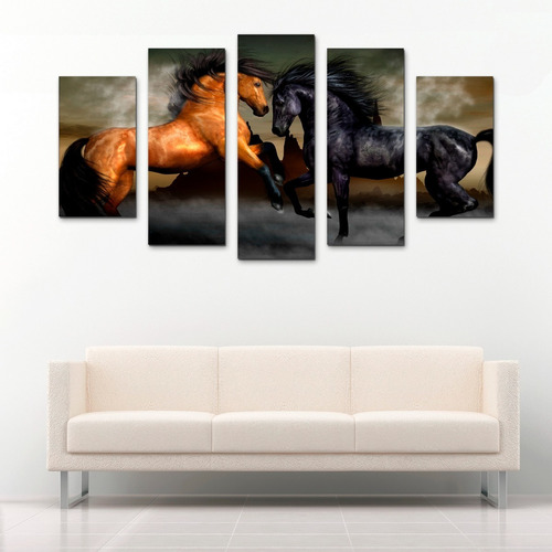 Ave Fénix Cuadro Decorativo 5 Piezas 150x80cm Fotografía Hd