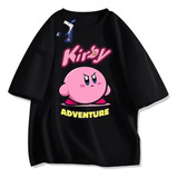 Polera De Manga Corta De Algodón Puro Kirby Adventure Angr