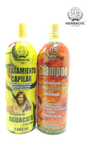 Shampoo Anticaspa Y Tratamiento Capilar Herbacol